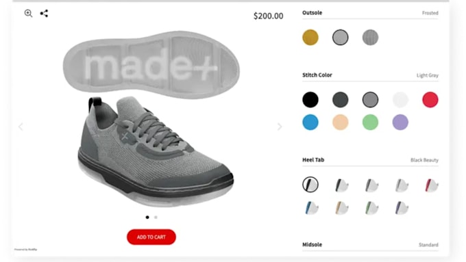 Gig Preview - 3d product configurator with kickflip engage customers with customizable product