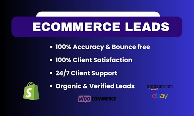 Gig Preview - Do targeted verified ecommerce leads for your business