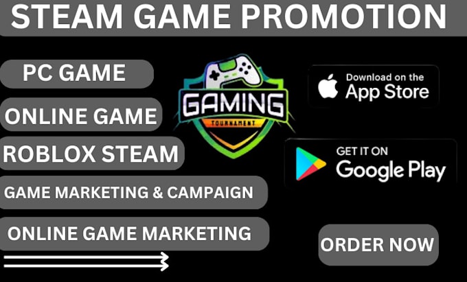 Gig Preview - Do steam game promotion, steam game marketing, steam game wishlist