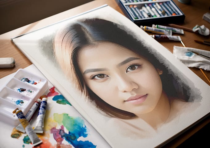 Gig Preview - Draw your portrait into digital pencil art