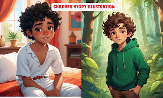 Bestseller - illustrate children story book illustration, children story, book illustration