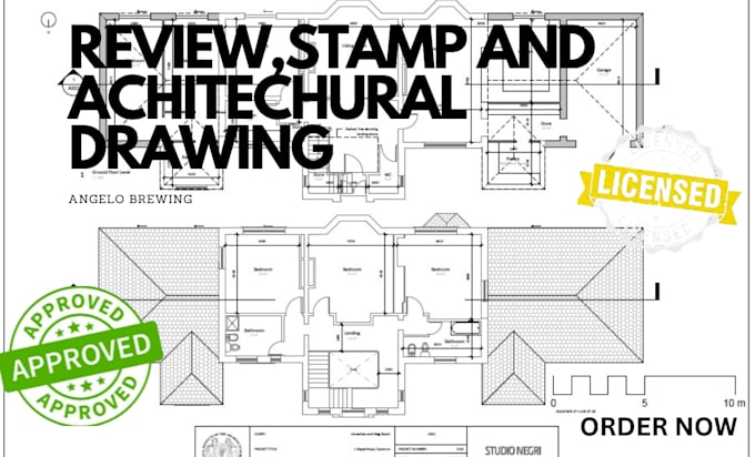 Gig Preview - Do you architectural stamp, city permit, floor plan, architect, architecture