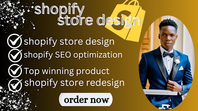 Gig Preview - Do shopify store design, and create shopify dropshipping store