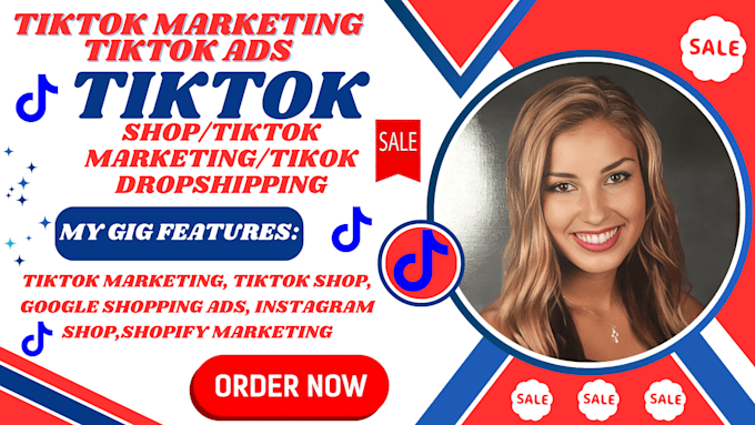 Gig Preview - Setup a profitable tiktok shop tiktok marketing tiktok dropshipping