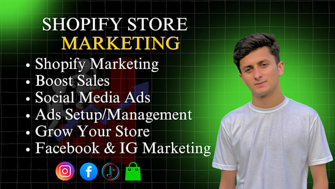 Gig Preview - Boost shopify sales, shopify dropshipping marketing or social media marketing