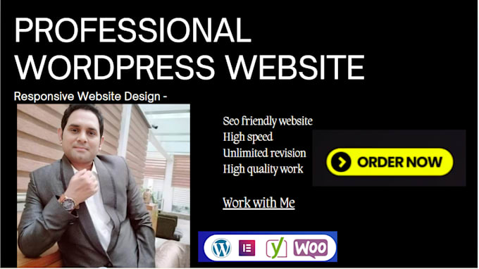 Gig Preview - Design a modern and responsive wordpress website in 3 days