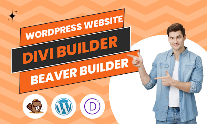 Gig Preview - Create wordpress website in divi page builder or beaver page builder