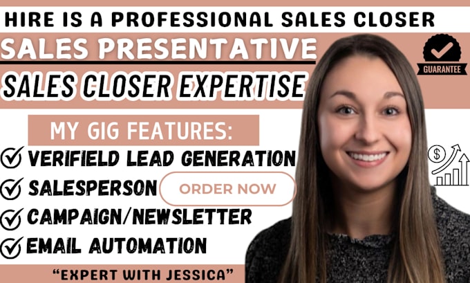 Gig Preview - Be your sales representative sales agent salesperson sales closer sales leads