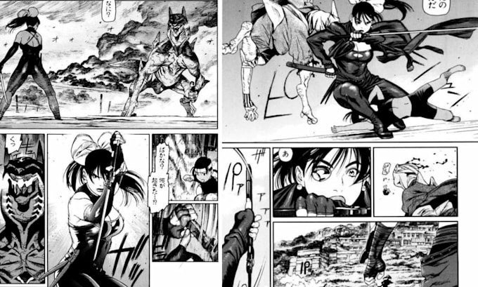 Gig Preview - Anime storyboard in manga style, manga comic page, mangaka, manga illustration