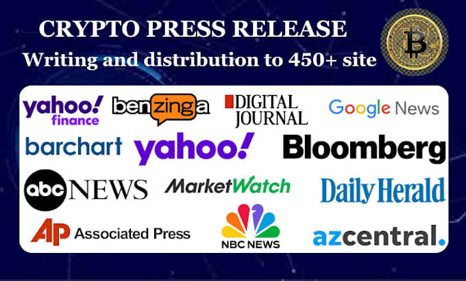 Gig Preview - Do crypto press release submit press release yahoo press release PR distribution