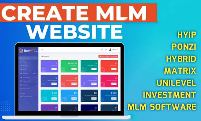 Gig Preview - Develop MLM website with crypto investment deposit function