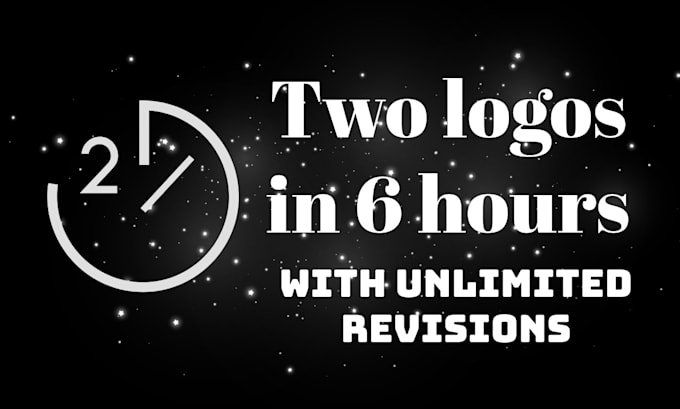 Gig Preview - Design 2 logo in 6 hours