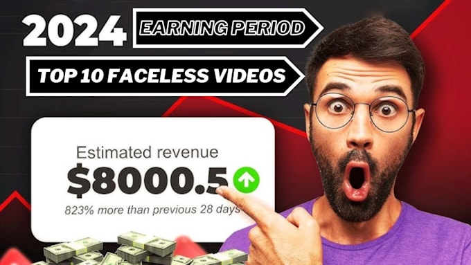 Gig Preview - Create cash cow faceless top 10 videos for your youtube channel