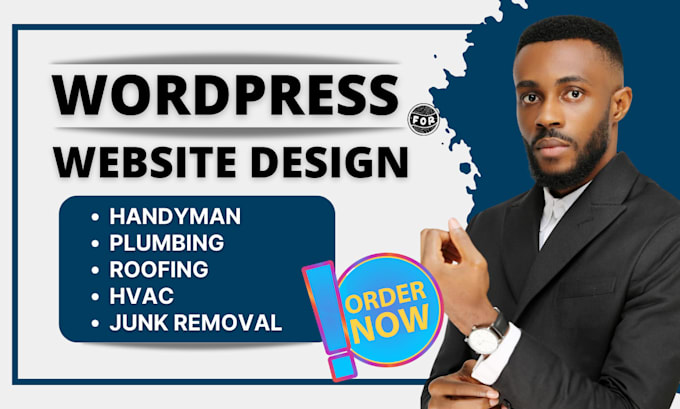 Gig Preview - Build handyman website handyman plumbing roofing hvac junk removal website