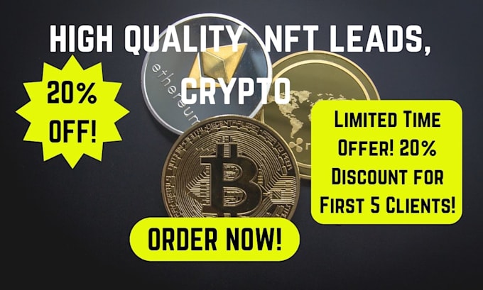 Gig Preview - Generate high quality nft leads blockchain leads crypto leads and forex leads