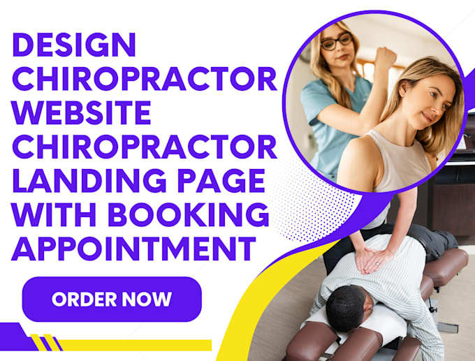 Bestseller - design chiropractor website chiropractor landing page with booking appointment