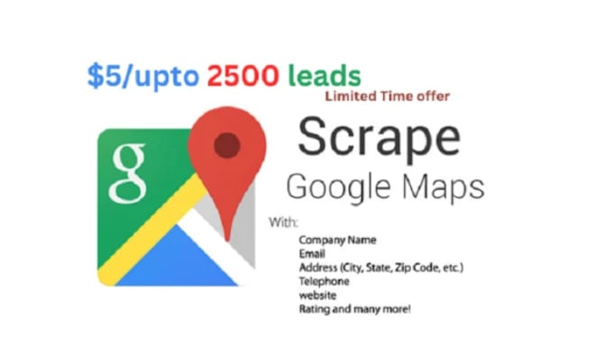 Gig Preview - Do google map scraping, b2b data extraction,lead generation