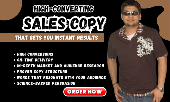 Gig Preview - Do copywriting for your sales copy that converts instantly