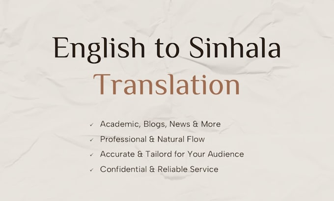 Bestseller - translate english to sinhala and sinhala to english