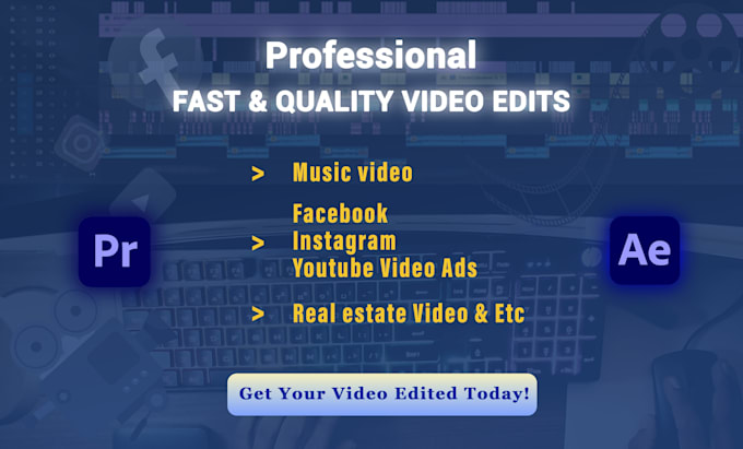 Gig Preview - Edit your videos fast and quality