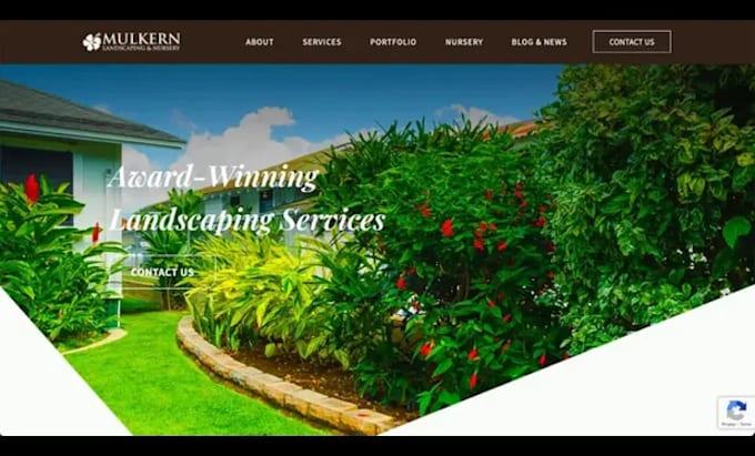 Gig Preview - Build lawn care and landscaping website with SEO up to your standard