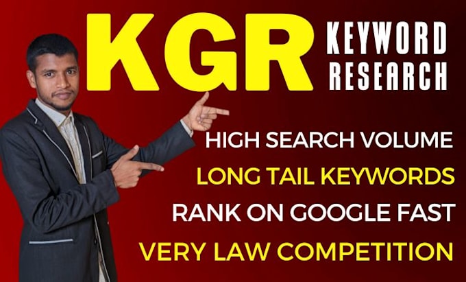 Gig Preview - Provide the kgr keyword research for quick rank in google