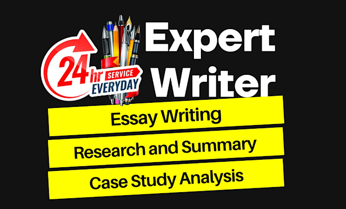 Gig Preview - Do urgent essay writing, case study, research and summary writing