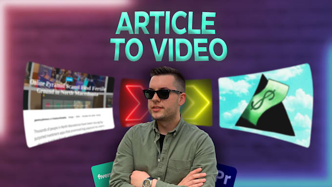 Gig Preview - Convert script, article or blog post into a professional video with voice over