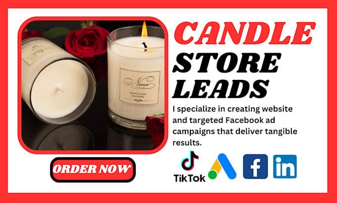 Gig Preview - Generate quality leads for your private label candle, candle leads via facebook