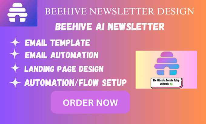 Gig Preview - Design beehiiv newsletter design beehiiv landing page beehiiv email template