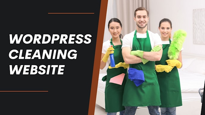 Gig Preview - Build house cleaning website commercial cleaning office cleaning website