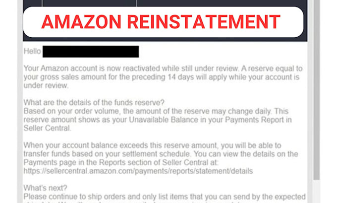 Gig Preview - Fix amazon account health issue section 3 appeal letter amazon reactivation