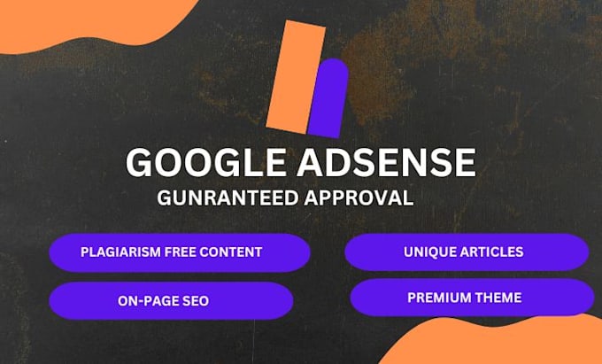 Gig Preview - Help for google adsense approval for a niche website ezoic approval website