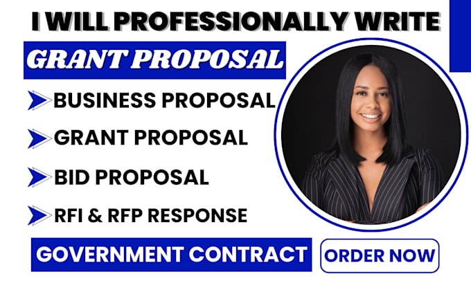 Bestseller - do business grant bid proposal for government contract rfp rfi response