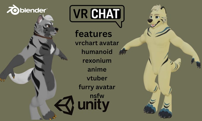 Gig Preview - Make 3d vtuber model, 3d vrchat avatar model, anime vrchat