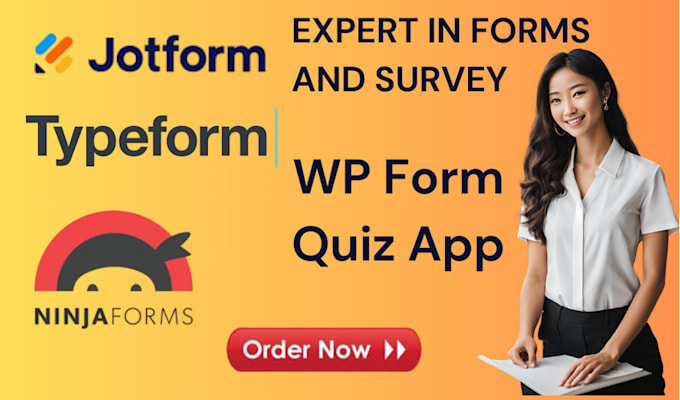 Gig Preview - Transfer ninja forms to wpforms build custom typeform jotform quiz app