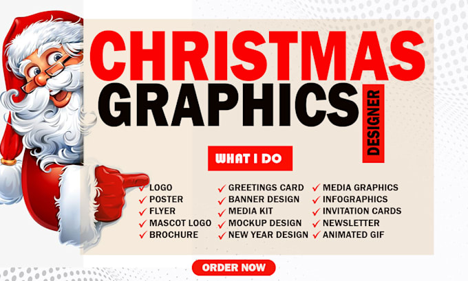 Gig Preview - Design christmas flyer, poster, greeting card, banner, mascot, brochure, holiday