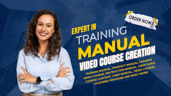 Gig Preview - Do training manual training video userguide employee coaching video scriptwriter