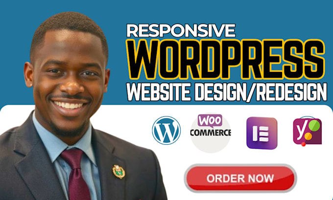 Gig Preview - Design wordpress website redesign wordpress  design wordpress ecommerce website