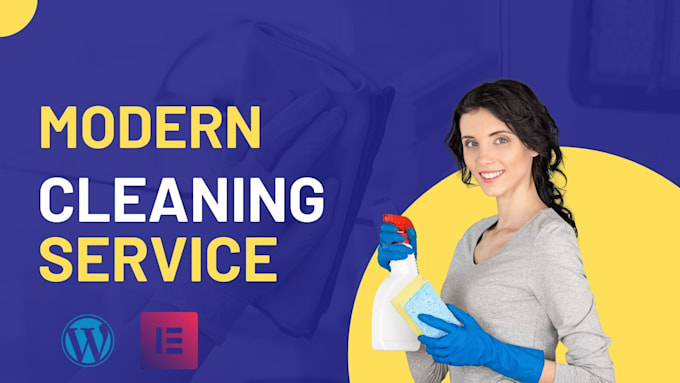 Gig Preview - Build cleaning service website, house, office cleaning, booking koala website