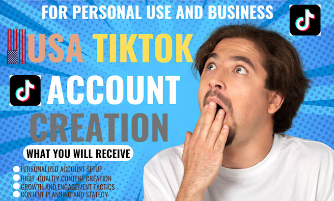 Bestseller - create USA tiktok account tiktok US account USA tiktok