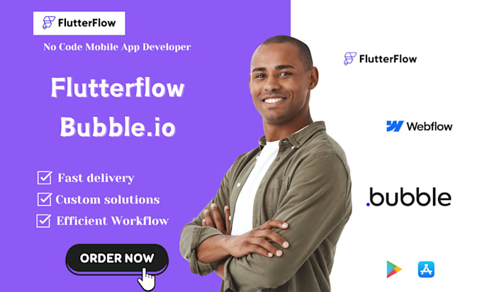 Gig Preview - Flutter flow mobile app development, figma to flutter, bubble marketplace