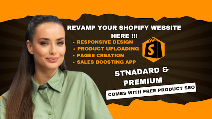 Gig Preview - Edit shopify store revamp shopify dropshipping store