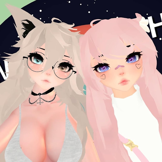 Gig Preview - Do custom vrchat avatar, vrc avatar, anime, vr character, furry avatar, 3d model