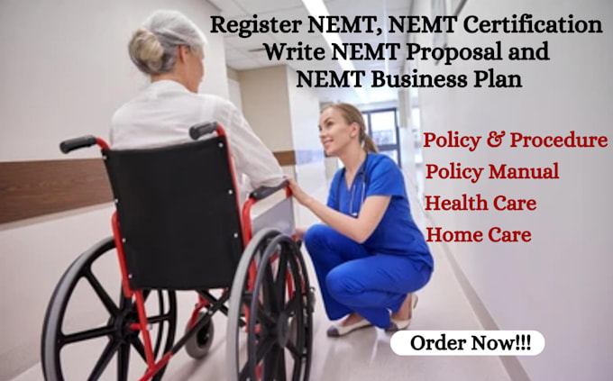 Gig Preview - Write nemt document, guide nemt certification permit start up nemt business plan