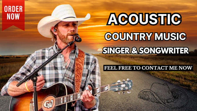 Gig Preview - Sing and record the best country music songs artist and songwriter with vocal