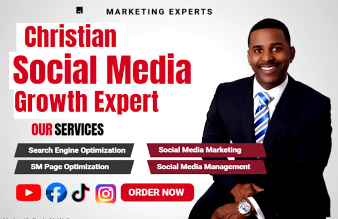 Gig Preview - Grow your christian social media page facebook, youtube, instagram, and tiktok