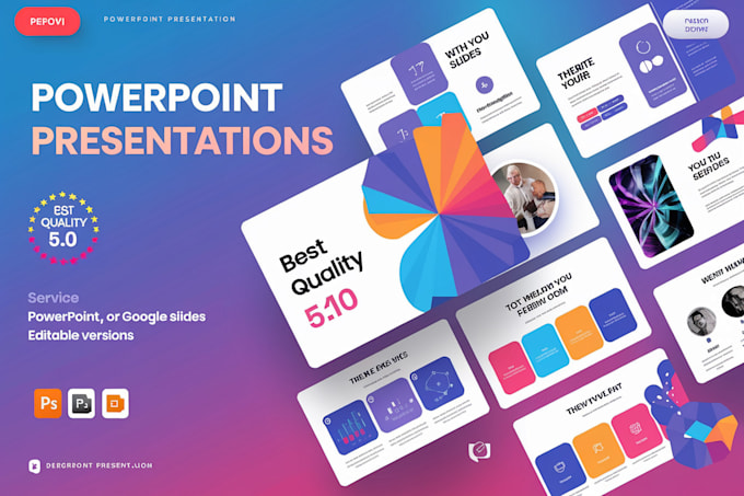 Gig Preview - Do powerpoint presentation canva keynote google slide and powerpoint template