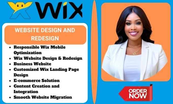 Gig Preview - Wix website design wix redesign wix website seo wix website