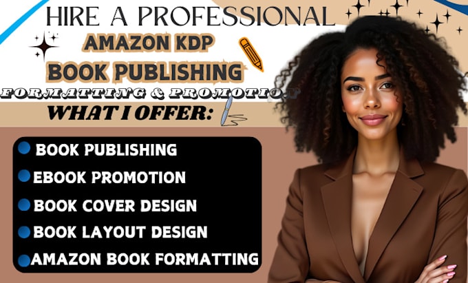 Gig Preview - Do kdp book publishing, kindle book formatting, amazon book promotion